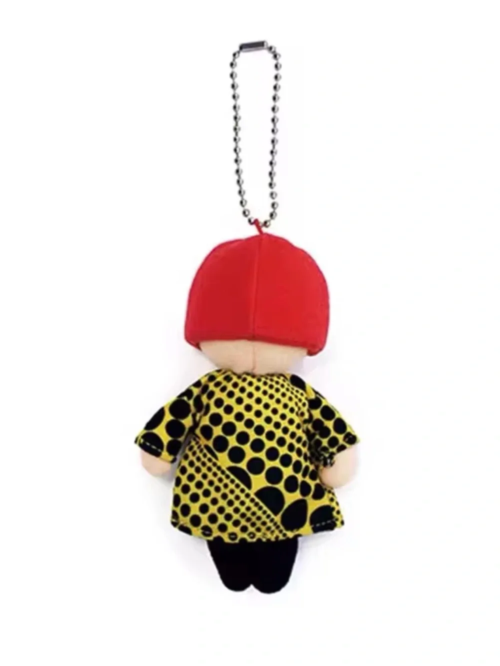 Yayoi Kusama Polka Dot Plush Artist Doll Mascot Bag Charm Keychain